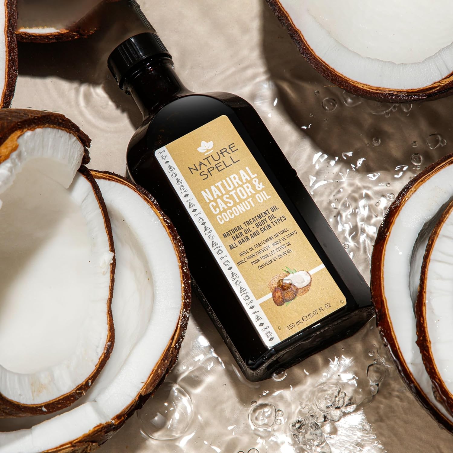 NATURE SPELL CASTOR&COCONUT OIL 150ML #16633 2
