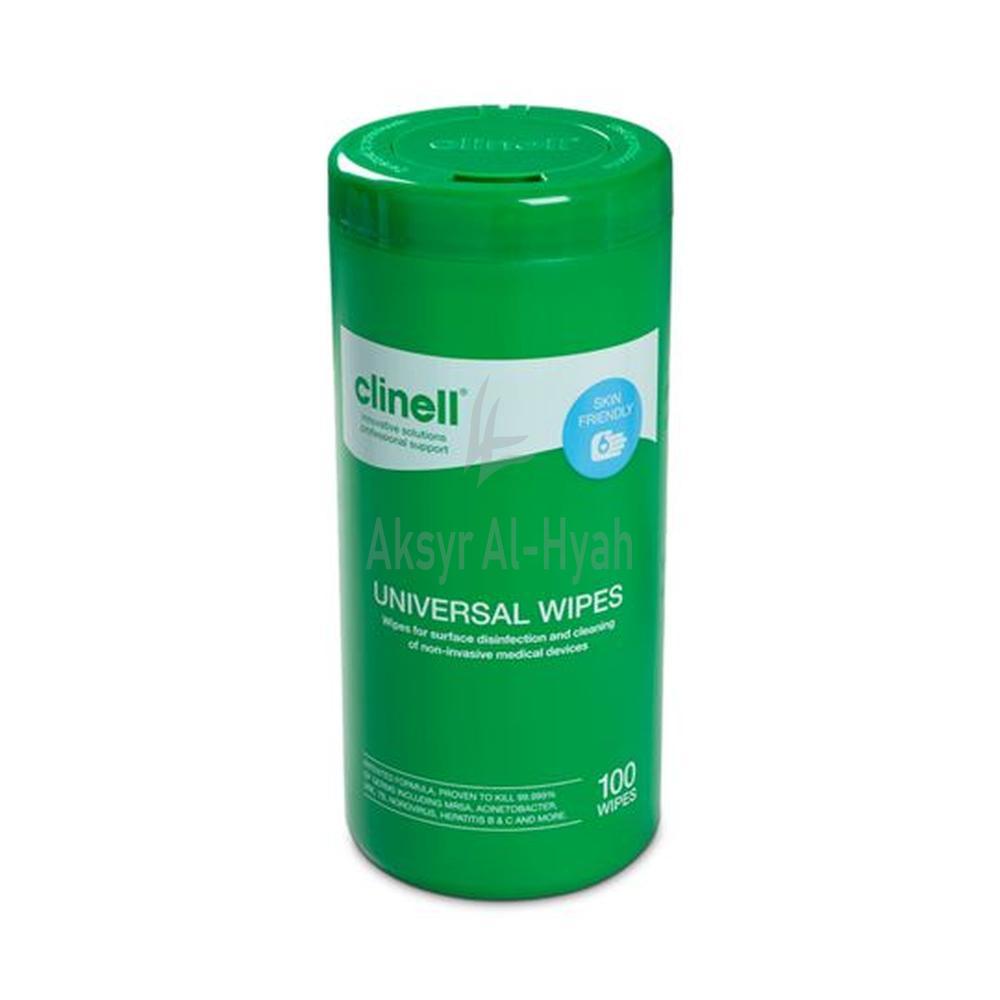 CLINELL UNIVERAL WIPES TUB 100'S