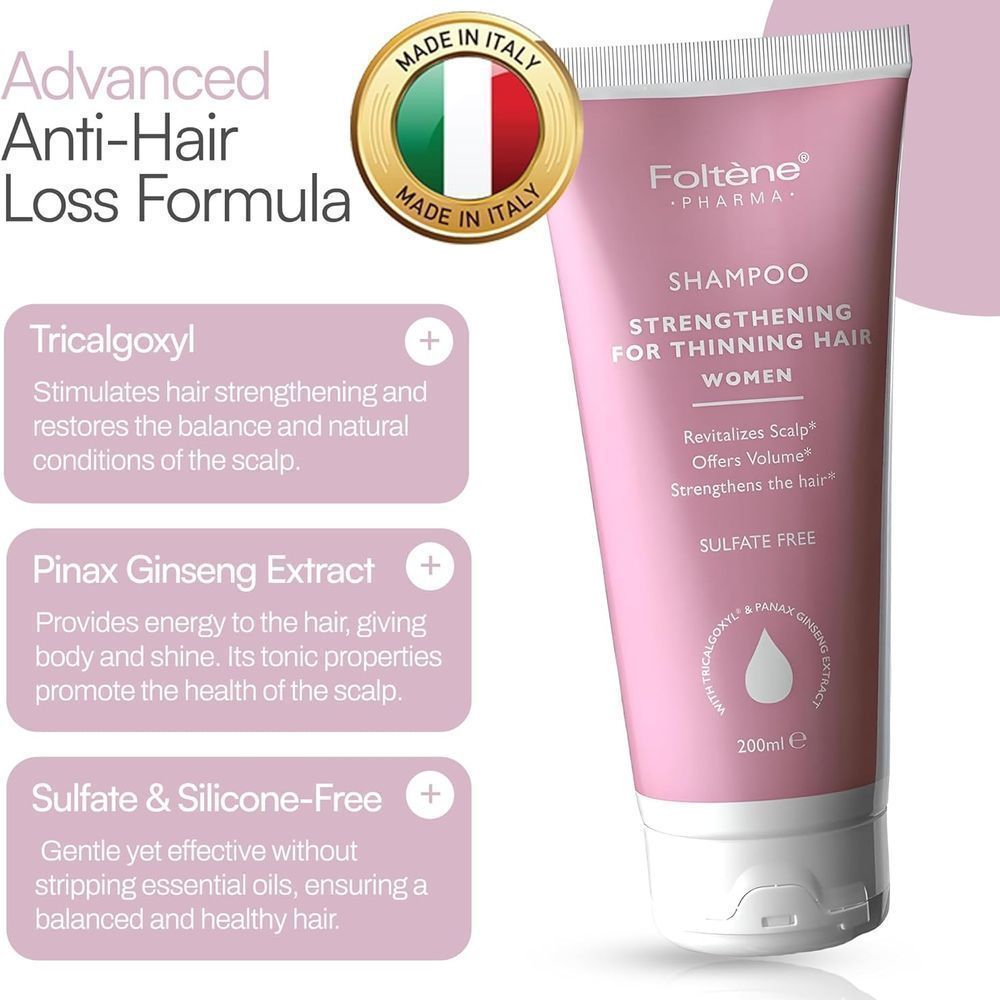 FOLTENE THINNING HAIR SHAMPOO FOR WOMEN 200ML 10