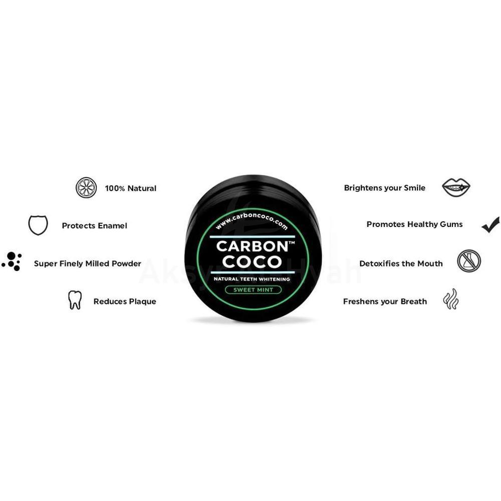COCO ACTIV/CHARCOAL TOOTH POLISH(SWEET MINT)40G