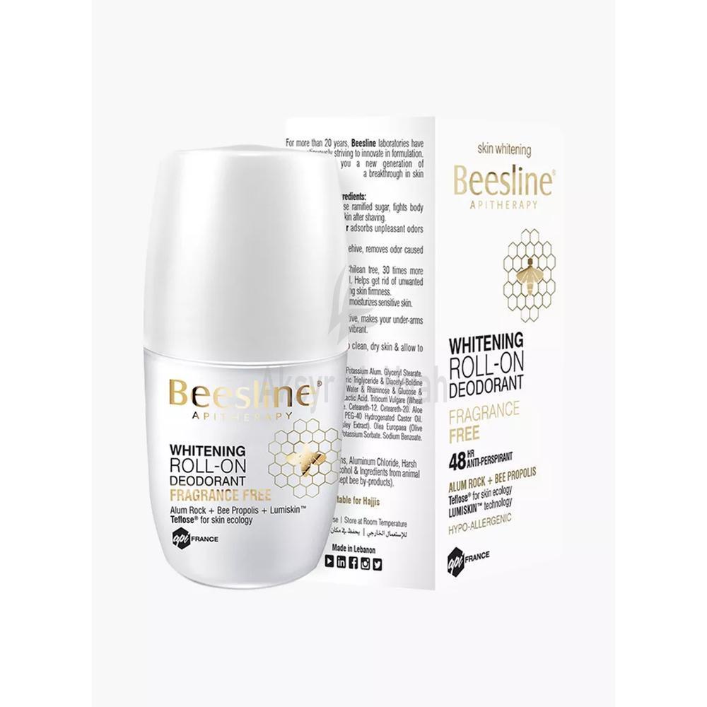 Beesline Whitening Deodorant Roll-On Fragrance Free 50Ml