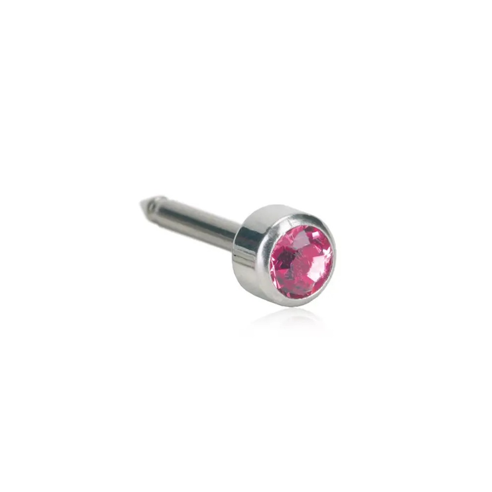 BLOMDAHL ST BEZEL ROSE 4MM STUDS#1401-03