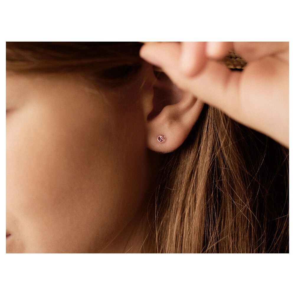BLOMDAHL ST BEZEL ROSE 4MM STUDS#1401-03