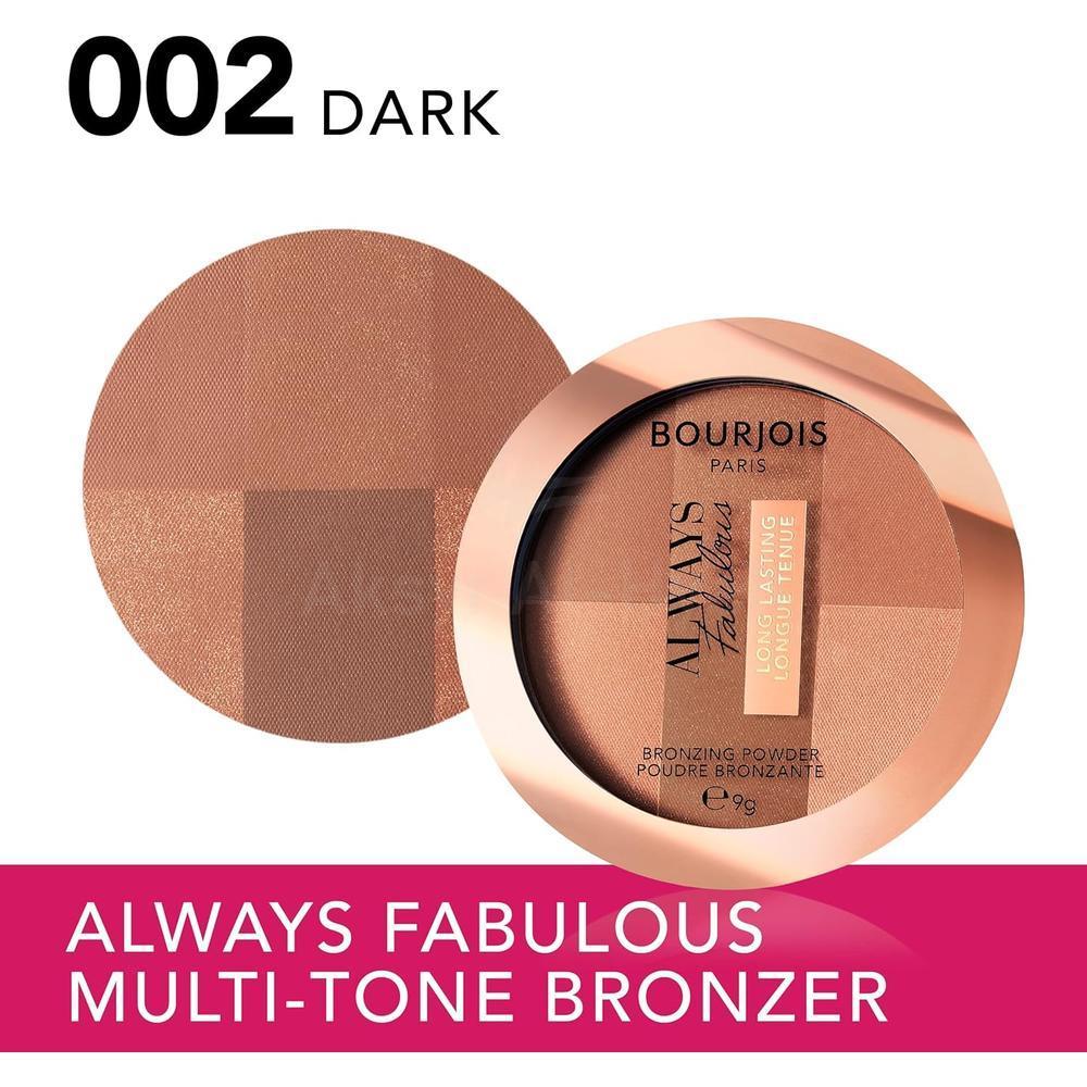 BJS ALWAYS FABULOUS BRONZING POWDER 002 FONCE DARK