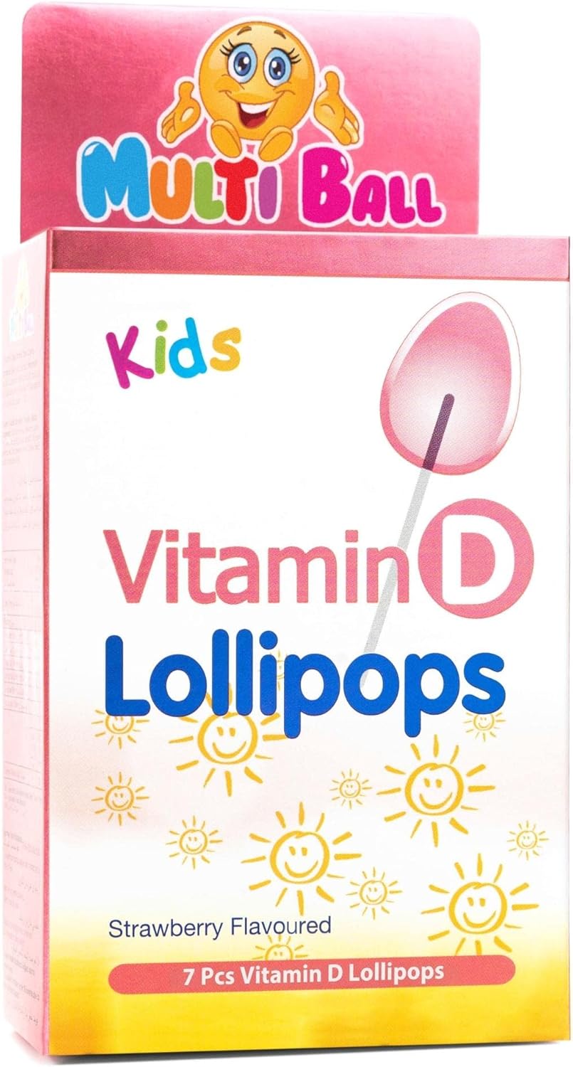 MULTI BALL KIDS VITAMIN D LOLLIPOPS 7"S