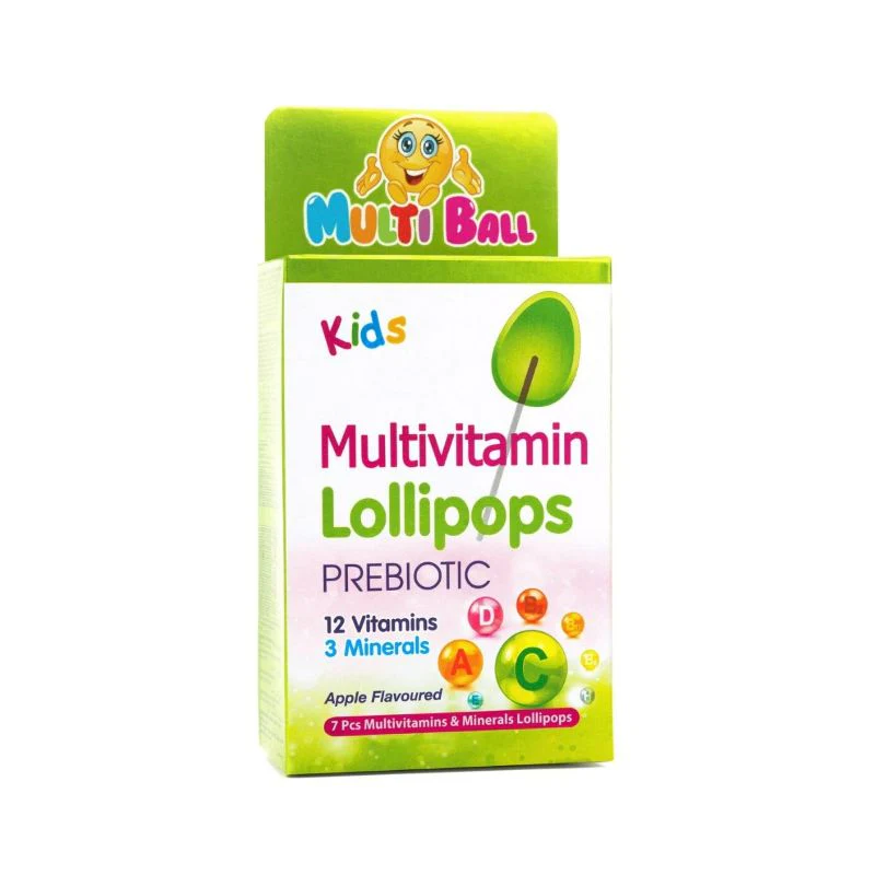 MULTI BALL KIDS  MULTIVITAMIN LOLLIPOPS 7"S