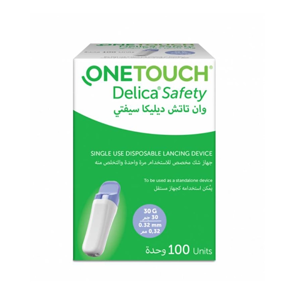 ONE TOUCH DELICA SAFTY LANCETS 100'S