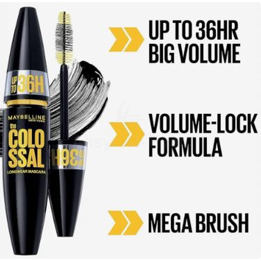 MAYBELLINE COLOSSAL MASCARA 01BLACK #FM0025200 3