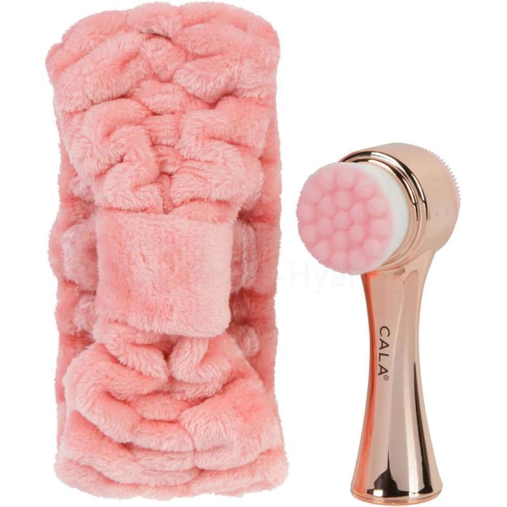 CALA GOAL TO GLOW-ROSE GOLD FACIAL BRUSH HEAD BAND SET 69235