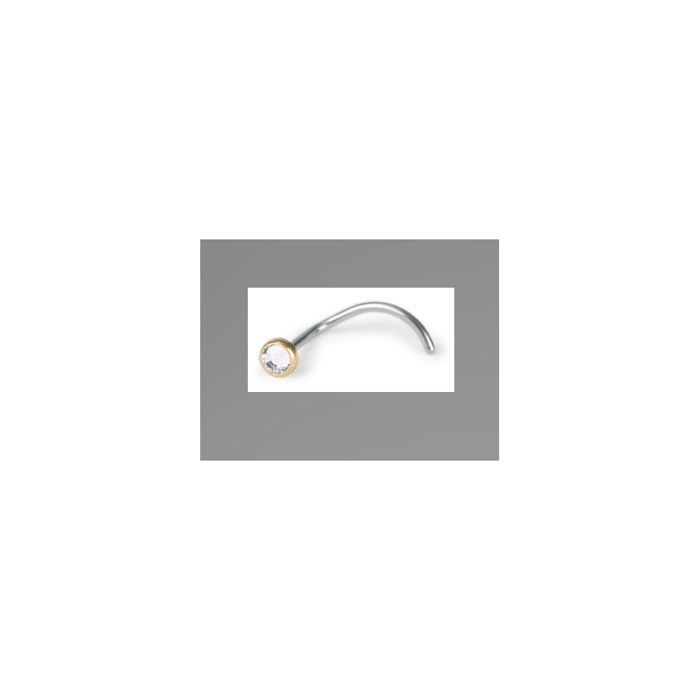 BLOMDAHL NOSE GT GLODEN TIANIUM 3MM STUDS#3302-01