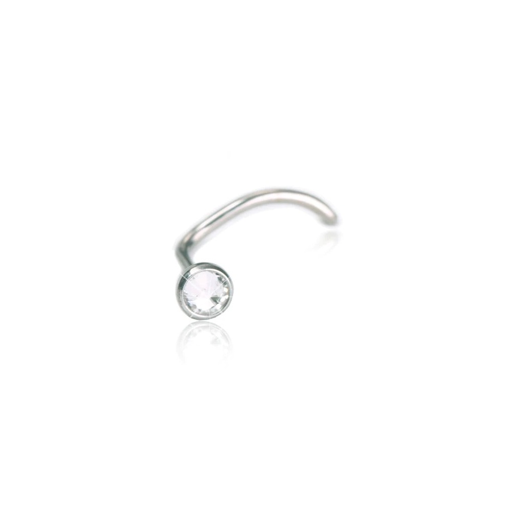 BLOMDAHL NOSE GT SILVER TITANIUM 3MM STUDS#3402-01