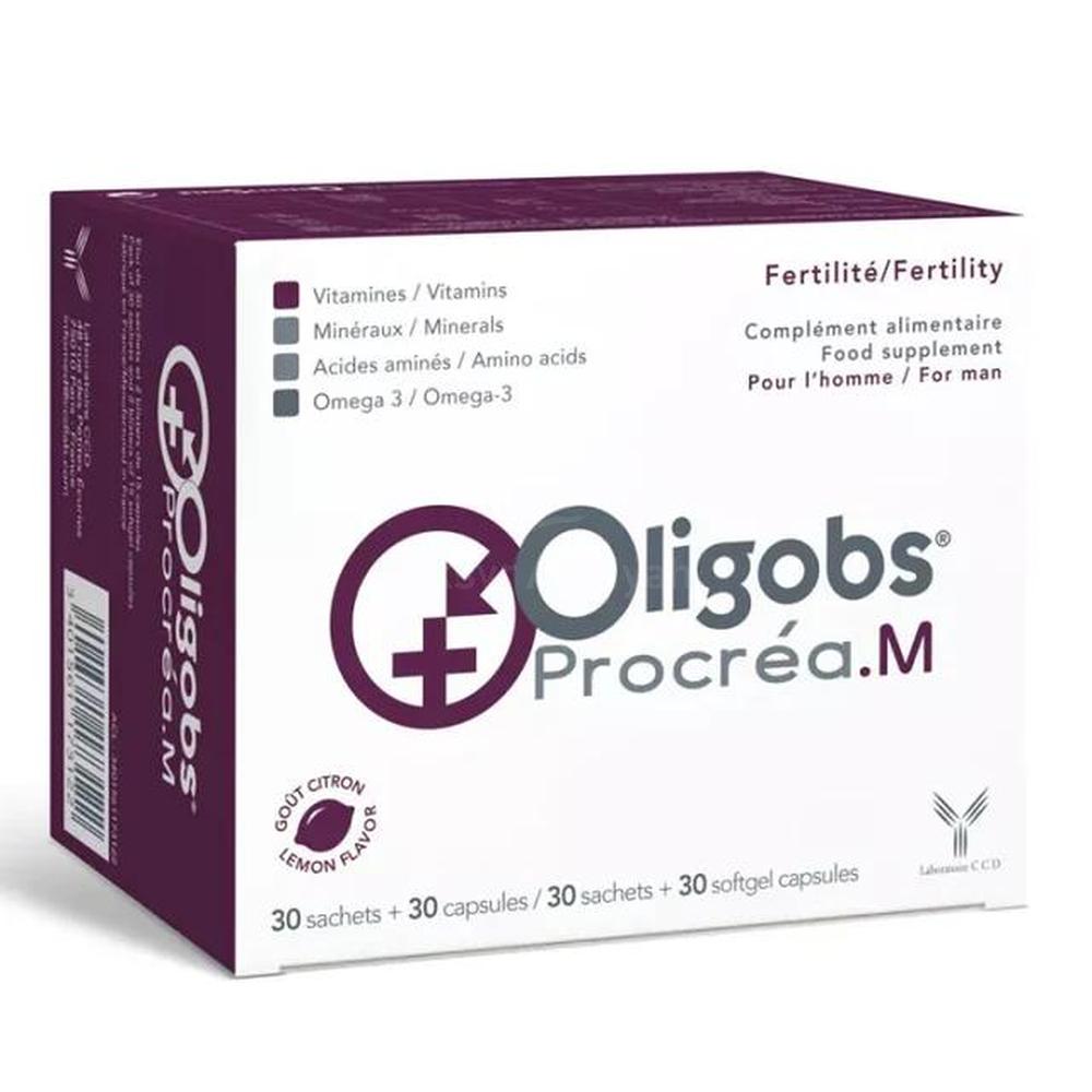 OLIGOBS PROCREA M 30CAPS + 30SACHETS + 30GEL CAPS