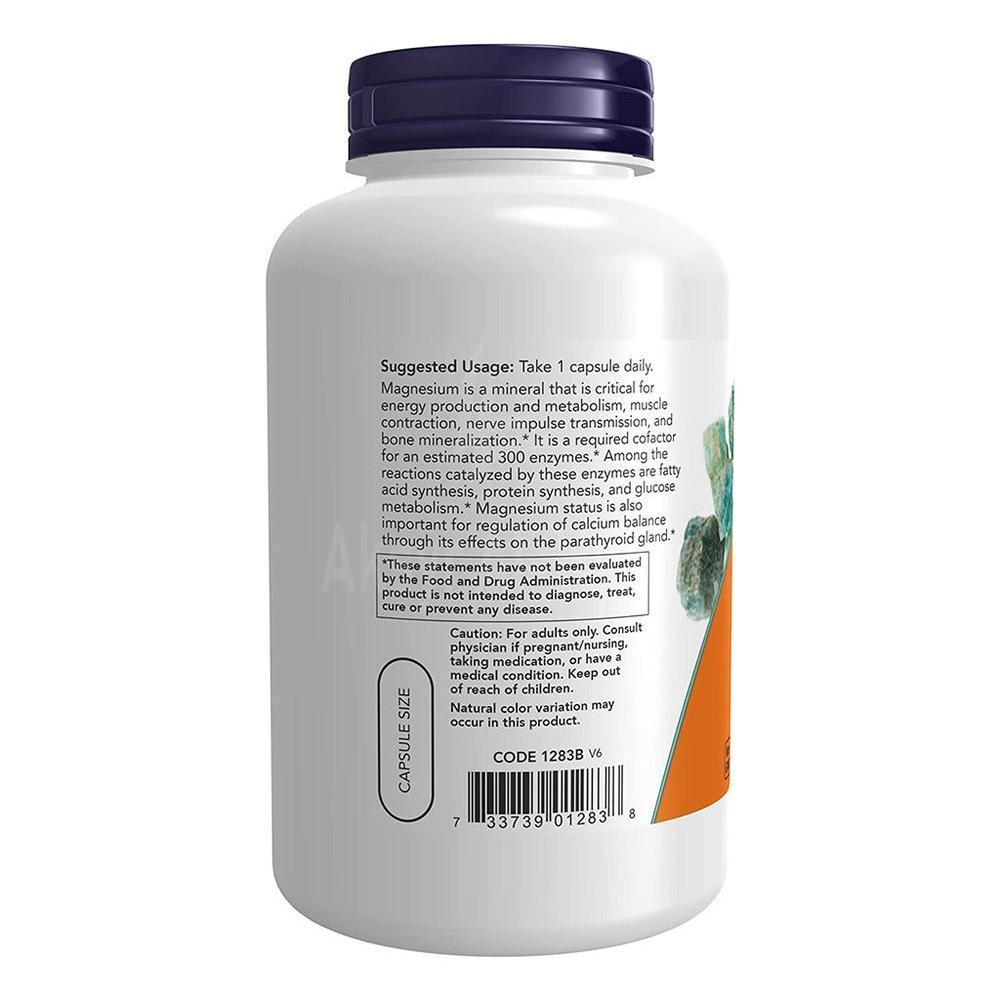 NOW MAGNESIUM 400MG 180 VEG CAP'S #18241 2