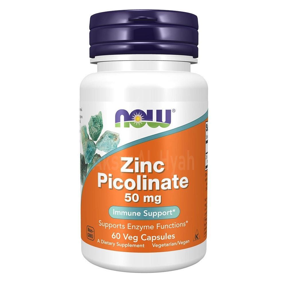 NOW ZINC PICOLINATE 50MG 60 VEG CAP"S #18243