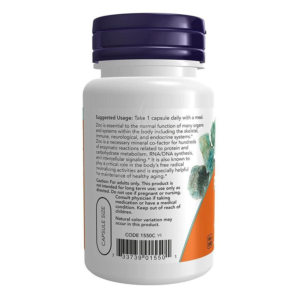 NOW ZINC PICOLINATE 50MG 60 VEG CAP"S #18243
