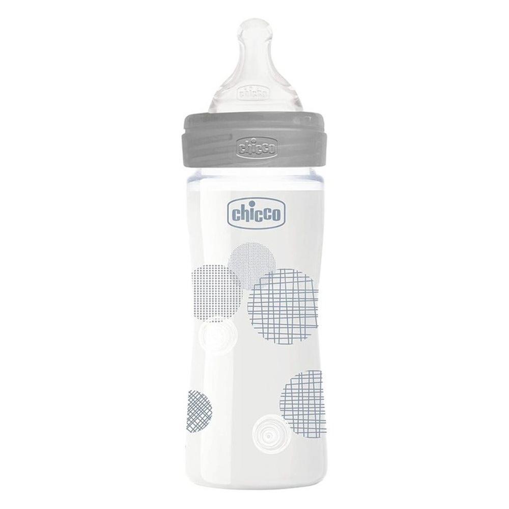 CHICCO(287213)BABY WELL BEING GLASS BOTTLE UNISEX 240ML 1