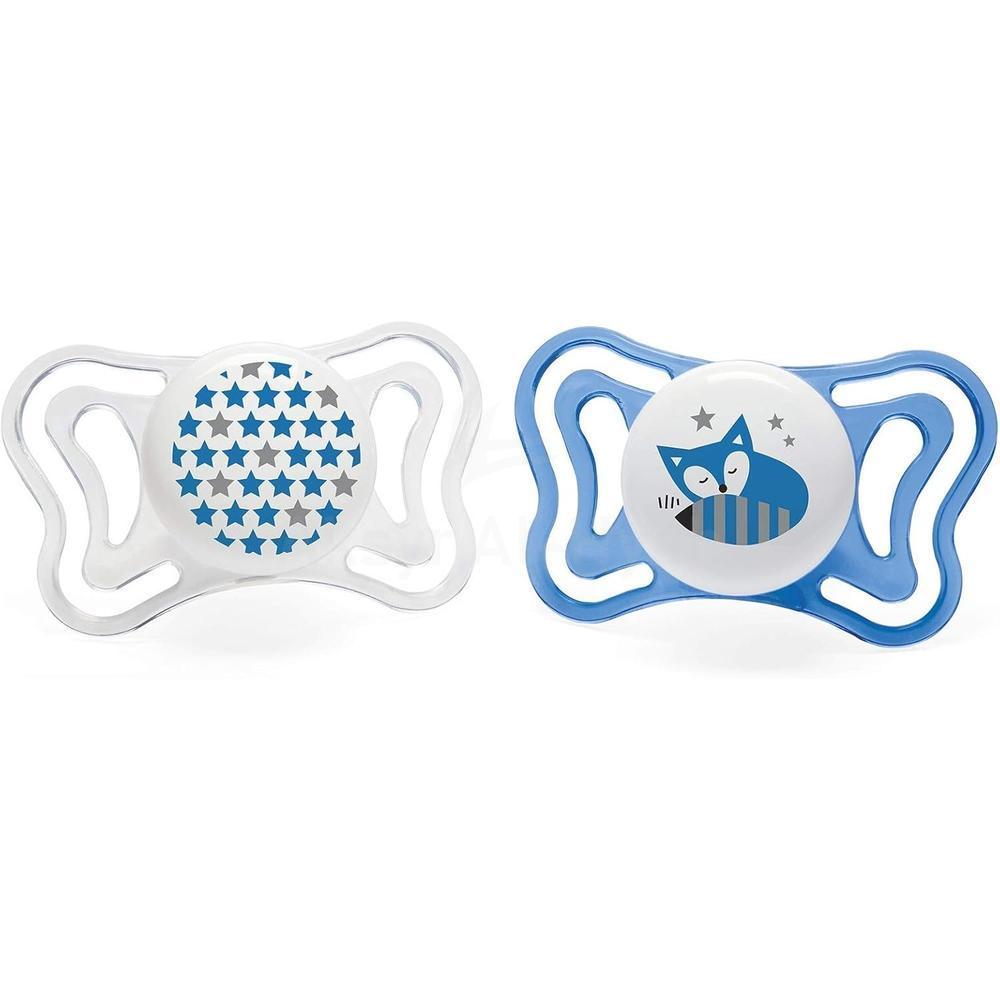 CHICCO PHYSIO FORMA SOOTHER LIGHT BOY 6-16M+ SIL#7103321 1
