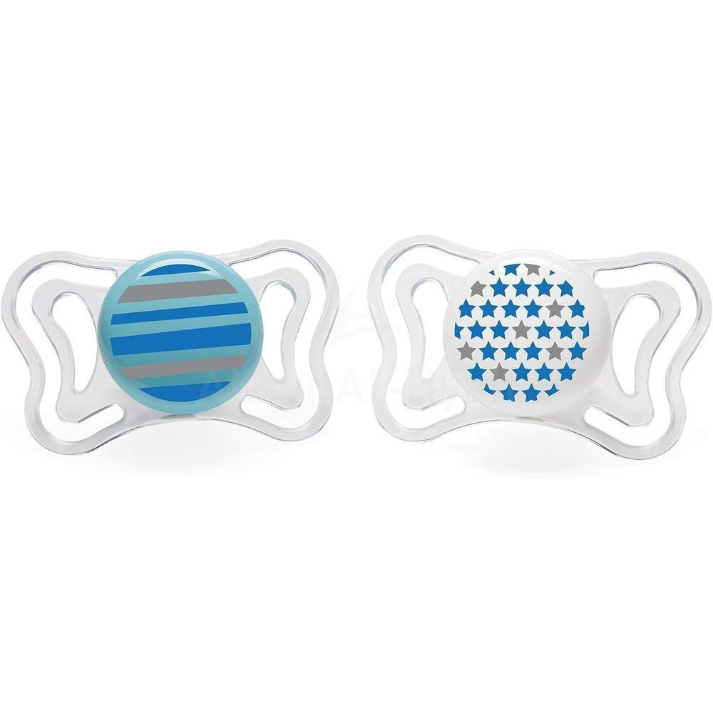 CHICCO PHYSIO FORMA SOOTHER LIGHT BOY 6-16M+ SIL#7103321 2