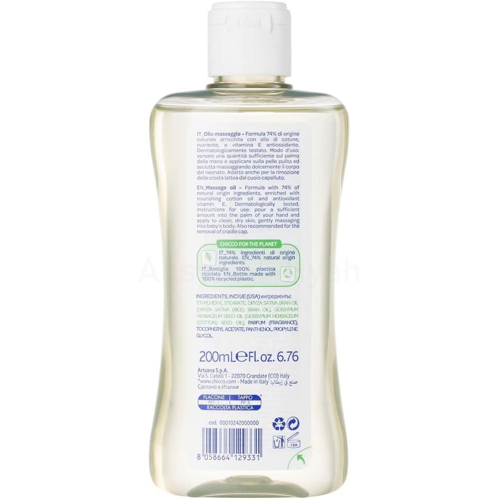 CHICCO BATH OIL  NATURAL SENSATION 200ML(74511) 1