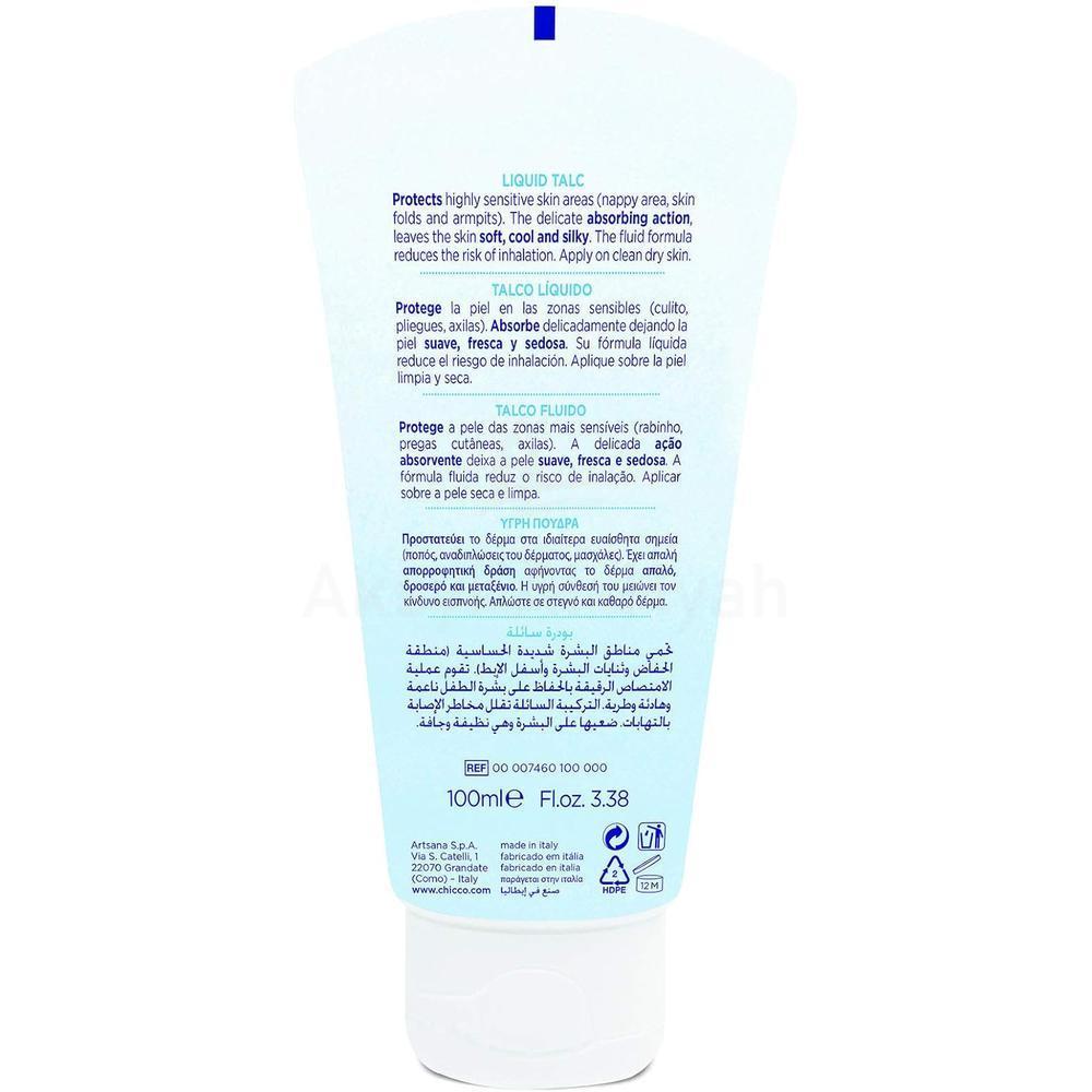 CHICCO NATURAL SENSATION LIQUID TALC 100ML(74601) 3