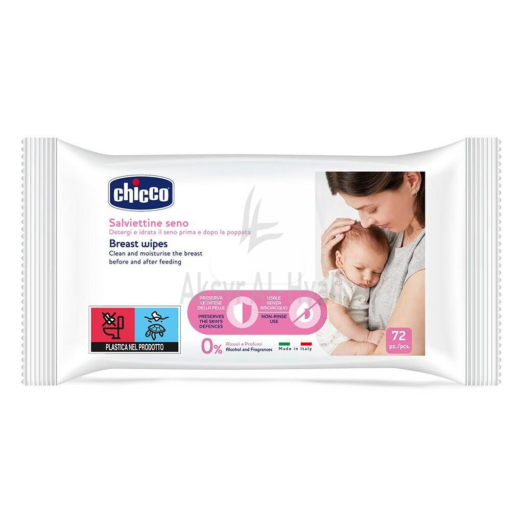 CHICCO CLEANSING BREAST  WIPES 72'S #9166