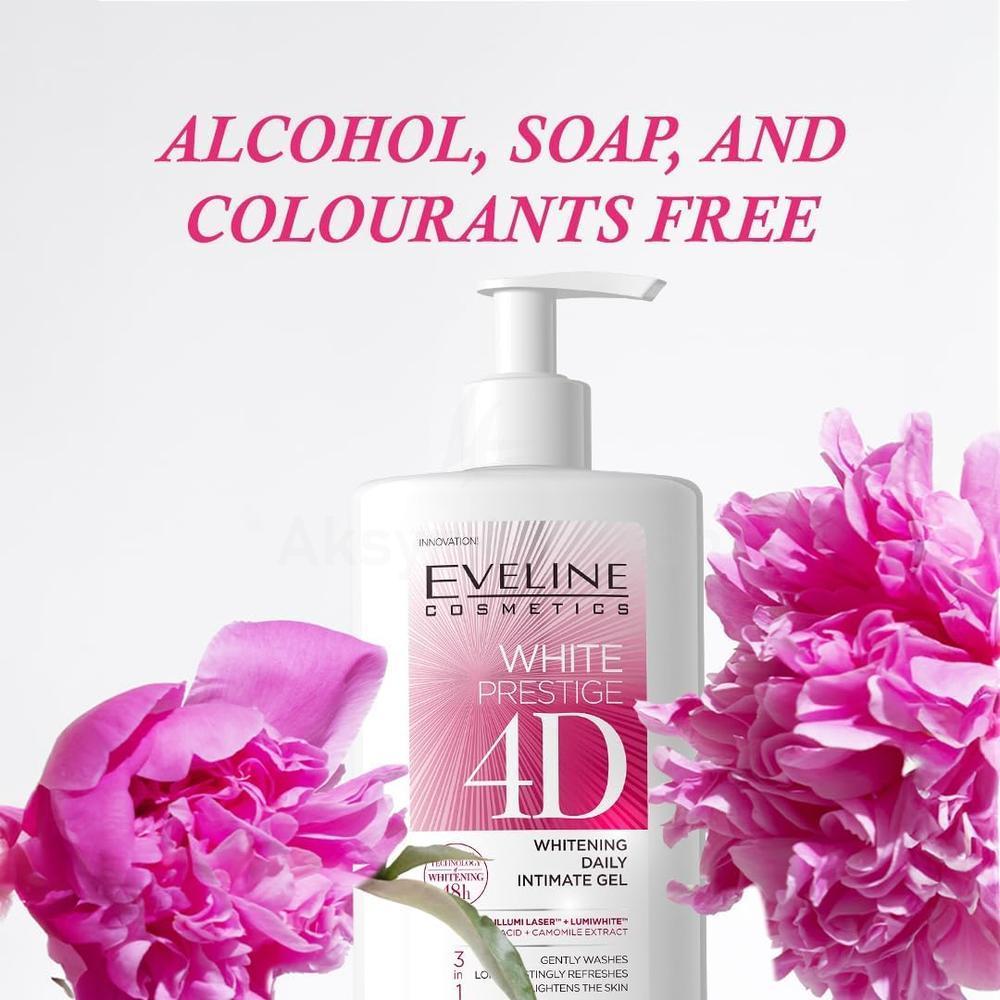 EVELINE WHIT PRESTIGE 4D WHITENING DAILY INTIMATE GEL 250ML#8751 3