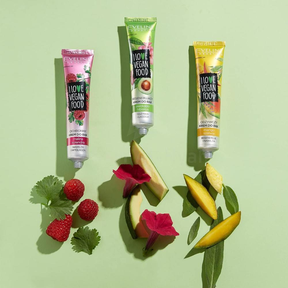 EVELINE I LOVE VEG FOOD RGN HAND CREAM RESPBERRY 50ML#9334 2