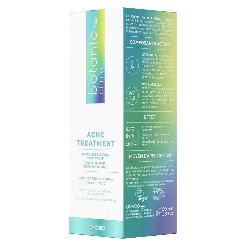 BOTANIC ACNE TREATMENT MICRO-EXFOLIANTING NIGHT CREAM 50ML 1