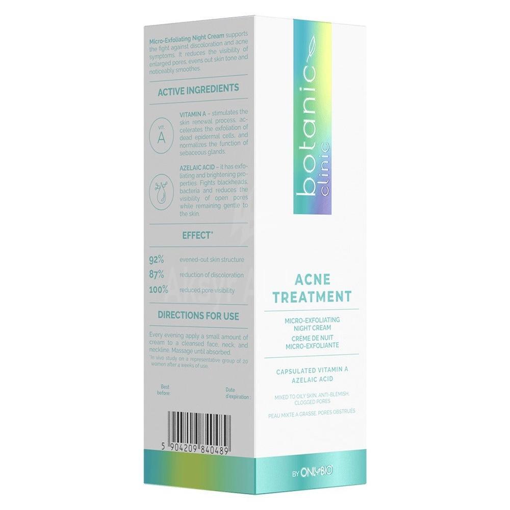 BOTANIC ACNE TREATMENT MICRO-EXFOLIANTING NIGHT CREAM 50ML 5