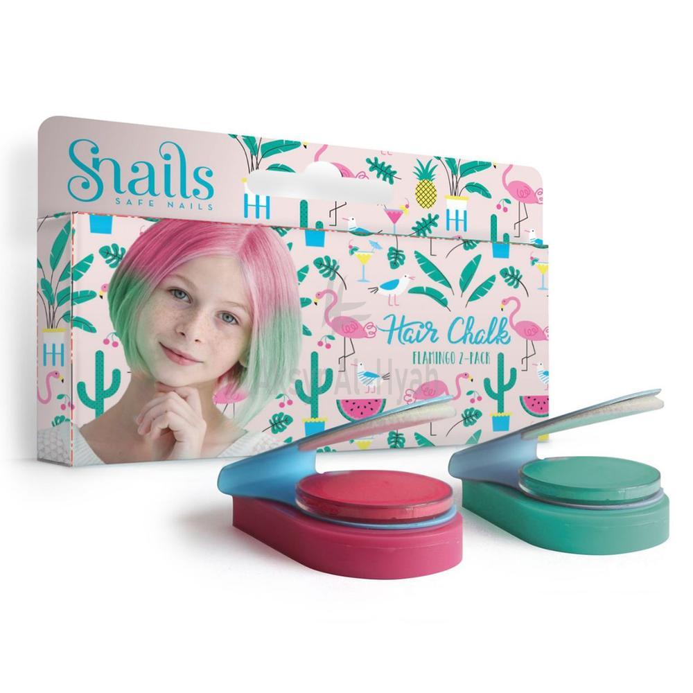 SNAILS HAIR CHALK SET OF 2PCS FLAMINGO 20G