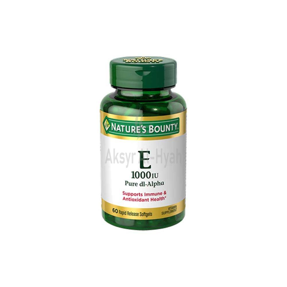 NAT.BOUNTY VITAMIN E1000IU DI-ALPHA S.GEL 60'S