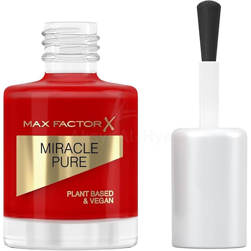 MFX MIRACLE PURE NAIL POLISH 305 SCARLET POPPY 12ML 1