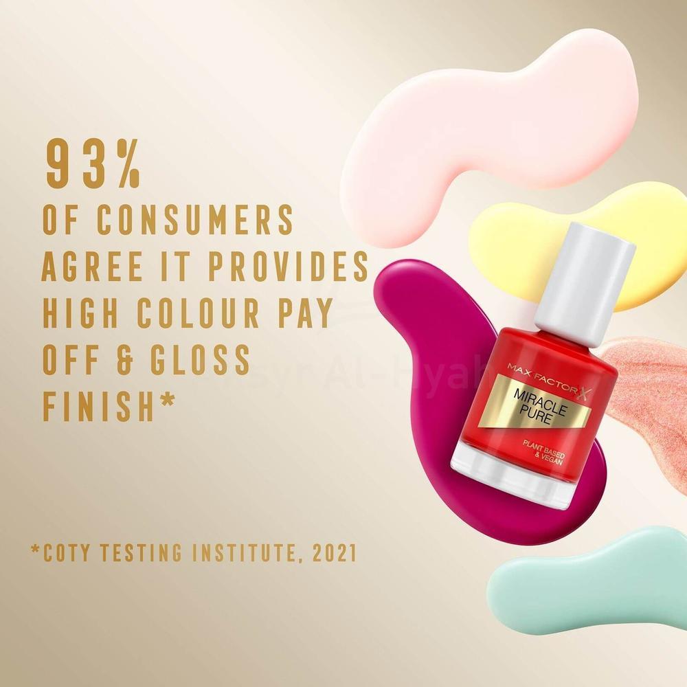 MFX MIRACLE PURE NAIL POLISH 305 SCARLET POPPY 12ML 5