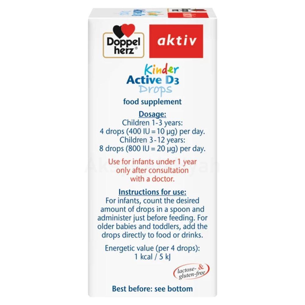 DOPPELHERZ AKTIV KINDER ACTIVE D3 DROPS 30ML 2