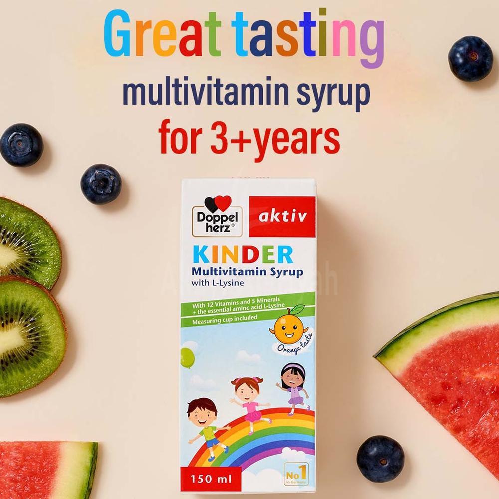 DOPPELHERZ AKTIV KINDER MULTIVIT SYRUP 150ML 4
