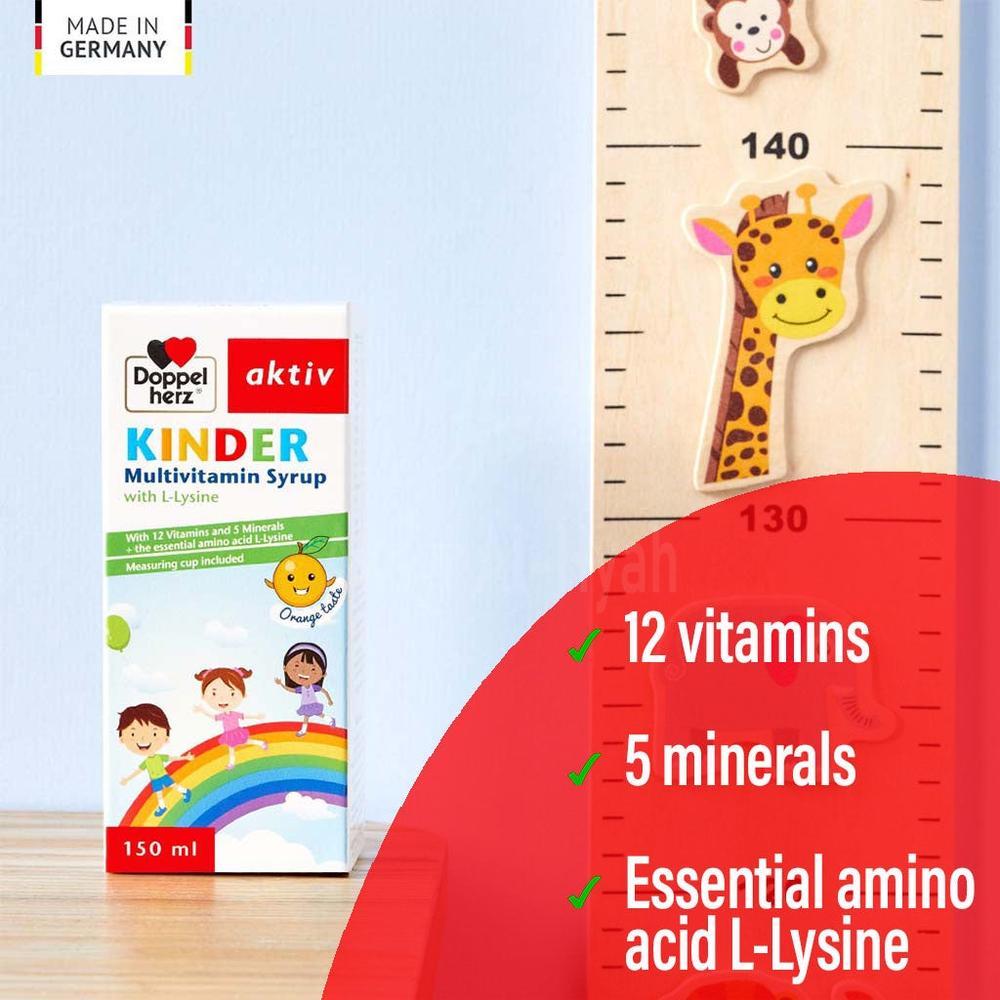 DOPPELHERZ AKTIV KINDER MULTIVIT SYRUP 150ML 7