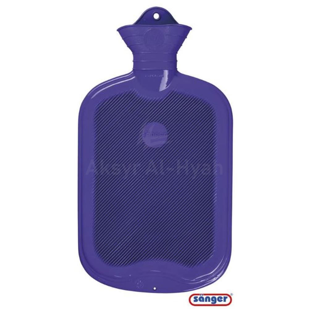SANGER(13616) HOT WATER BOTTLE RIBBED PURPLE 2LTR