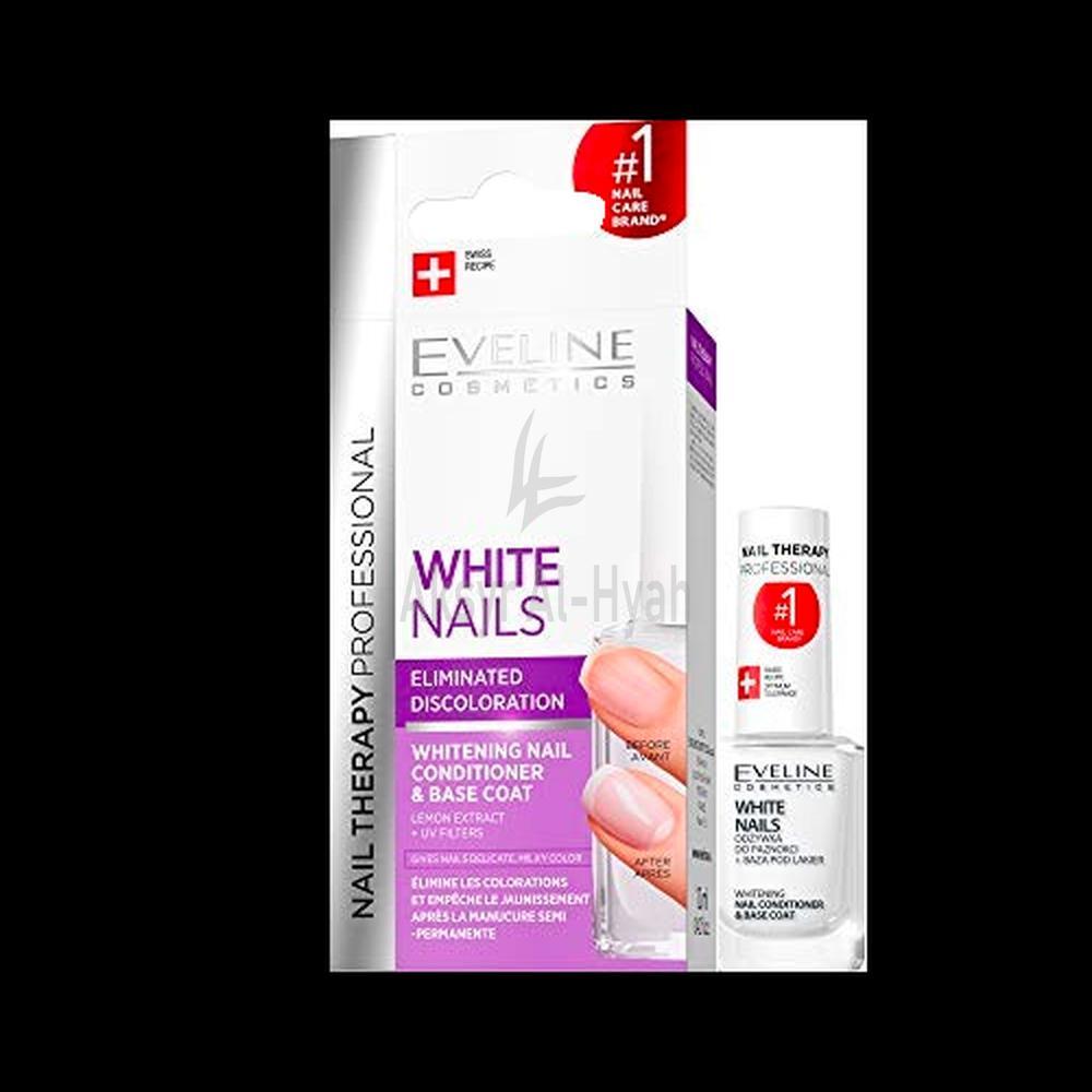 EVELINE WHITE NAIL CONDITIONER&BASE COAT 12ML#3727
