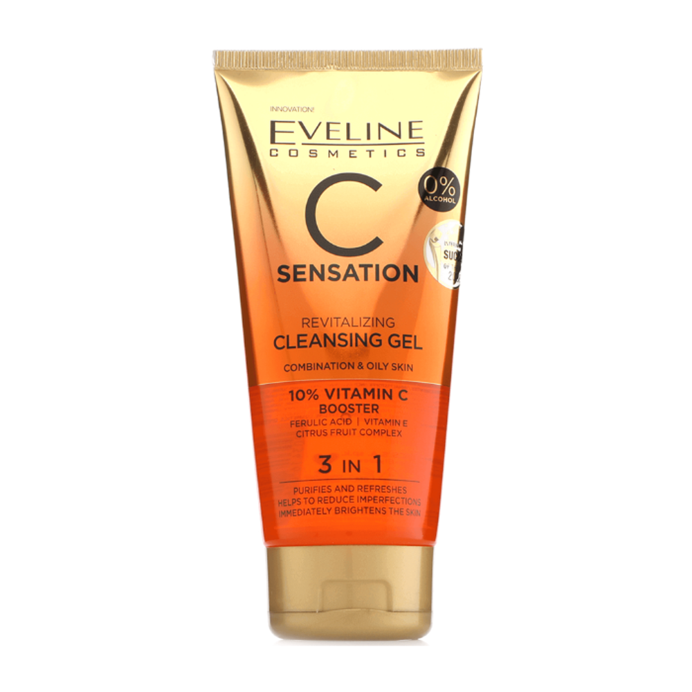 EVELINE C SENSATION CLEANSING GEL 3IN1 150ML#6168 1