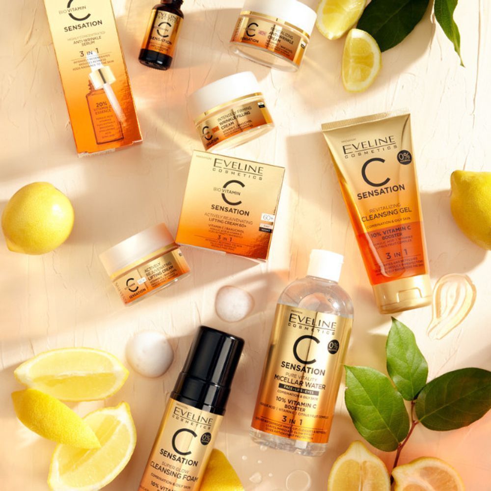 EVELINE C SENSATION CLEANSING GEL 3IN1 150ML#6168 3