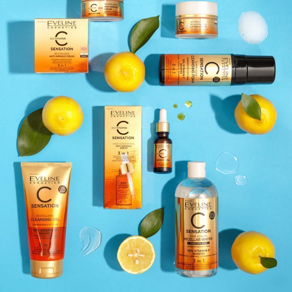 EVELINE C SENSATION CLEANSING GEL 3IN1 150ML#6168 5