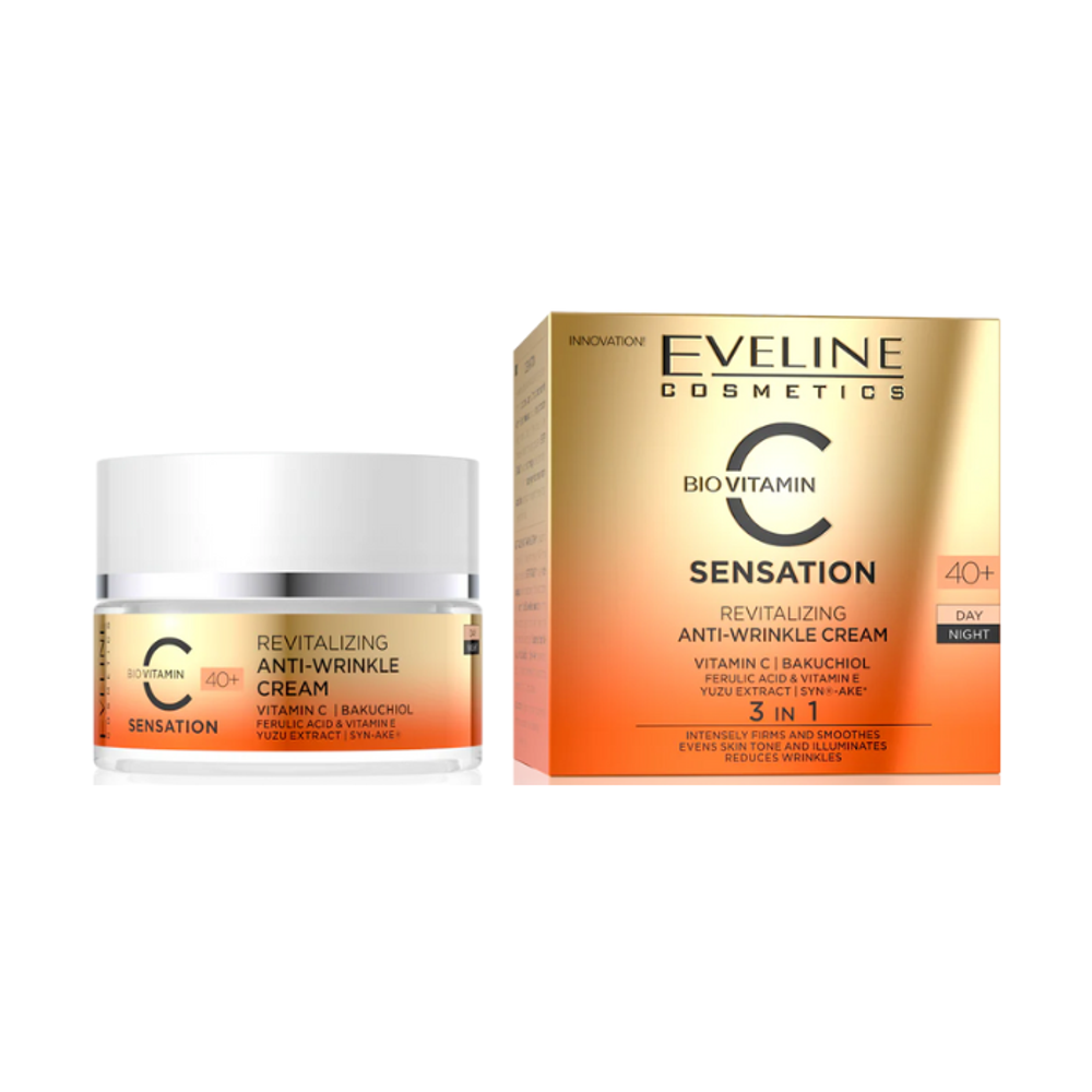 EVELINE C SENSATION ANTI-WRINKLE CREAM 3IN1 50ML#5993