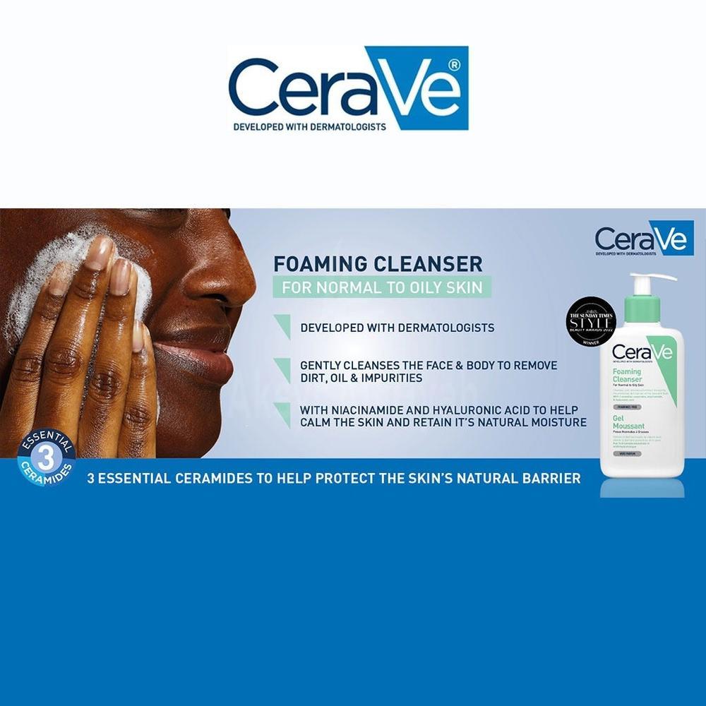 CERAVE FOAMING CLEANSER 473ML#25404 7