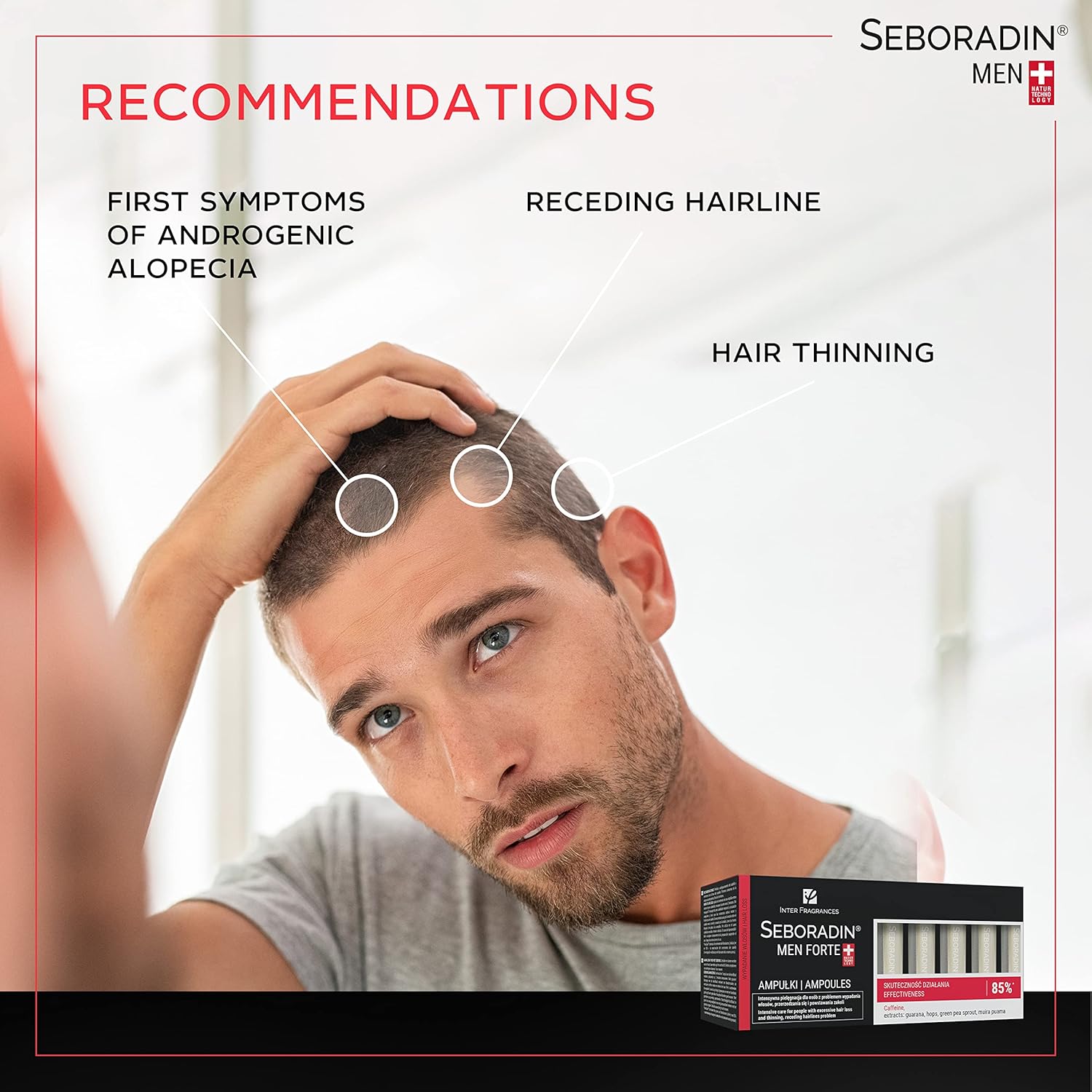 SEBORADIN MEN FORTE AMPOULES (14 X 5.5ML) #15553 6
