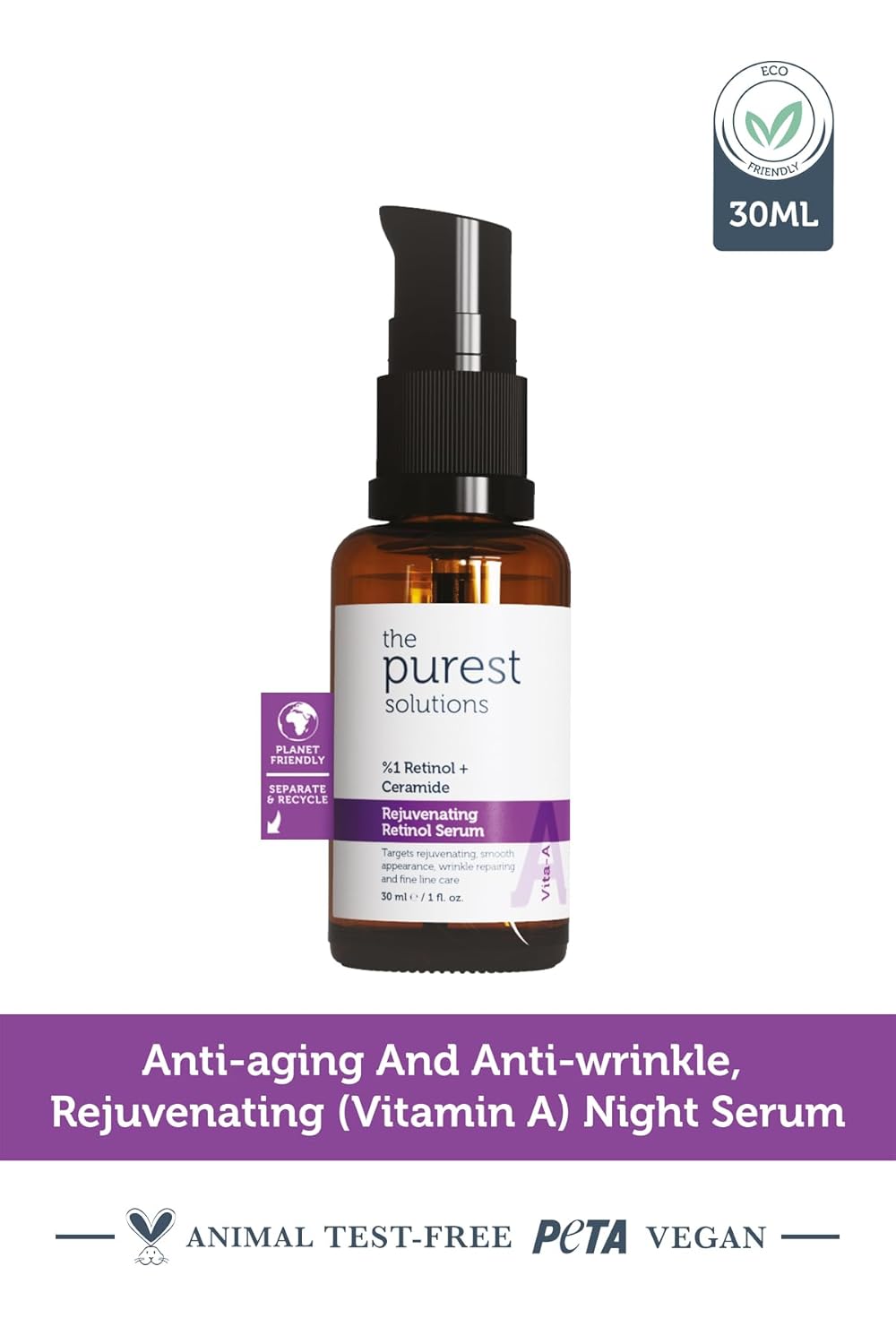 THE PUREST SOLUTION REJUVENATING RETINOL SERUM 30ML #19011