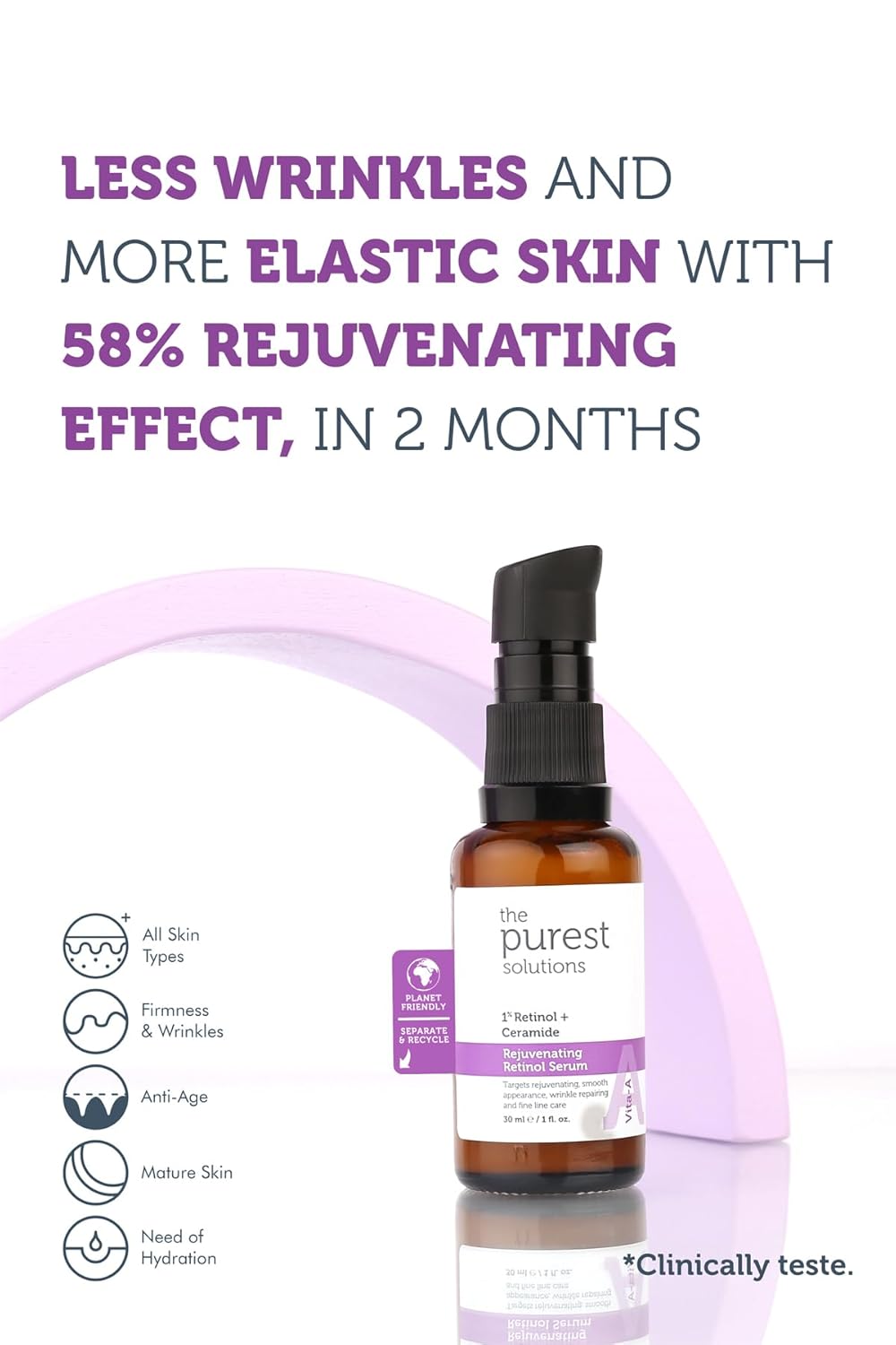 THE PUREST SOLUTION REJUVENATING RETINOL SERUM 30ML #19011