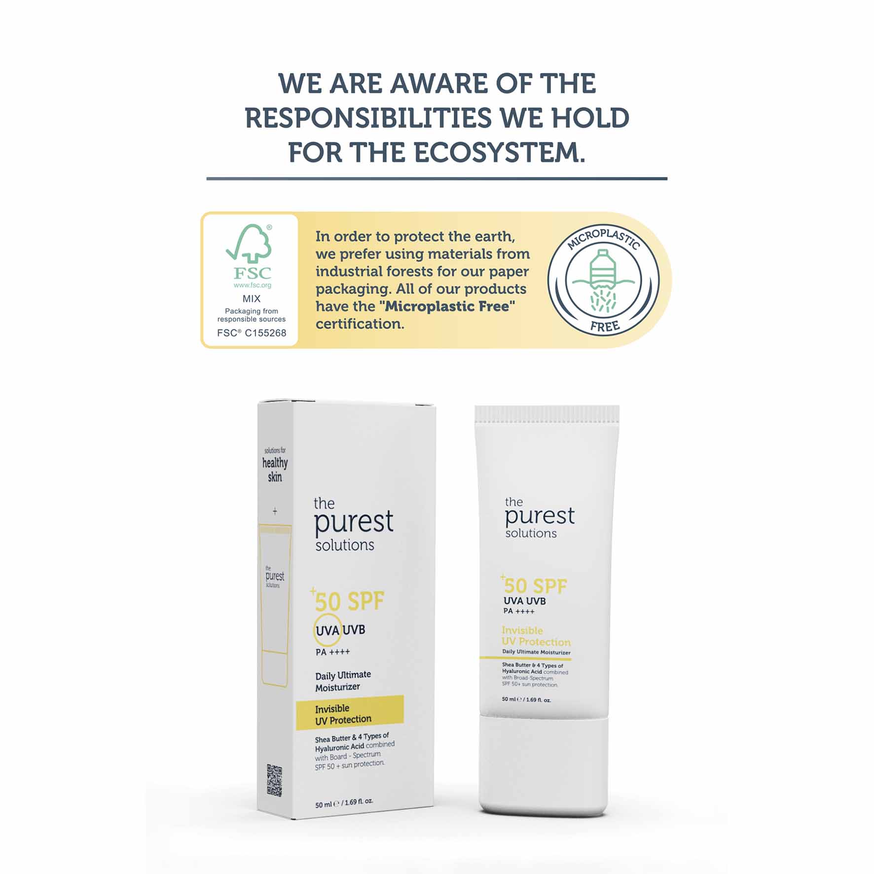 THE PUREST SOLUTION DAILY ULTIMATE MOIST INV UV PROT SPF50+ 50ML #19006 1