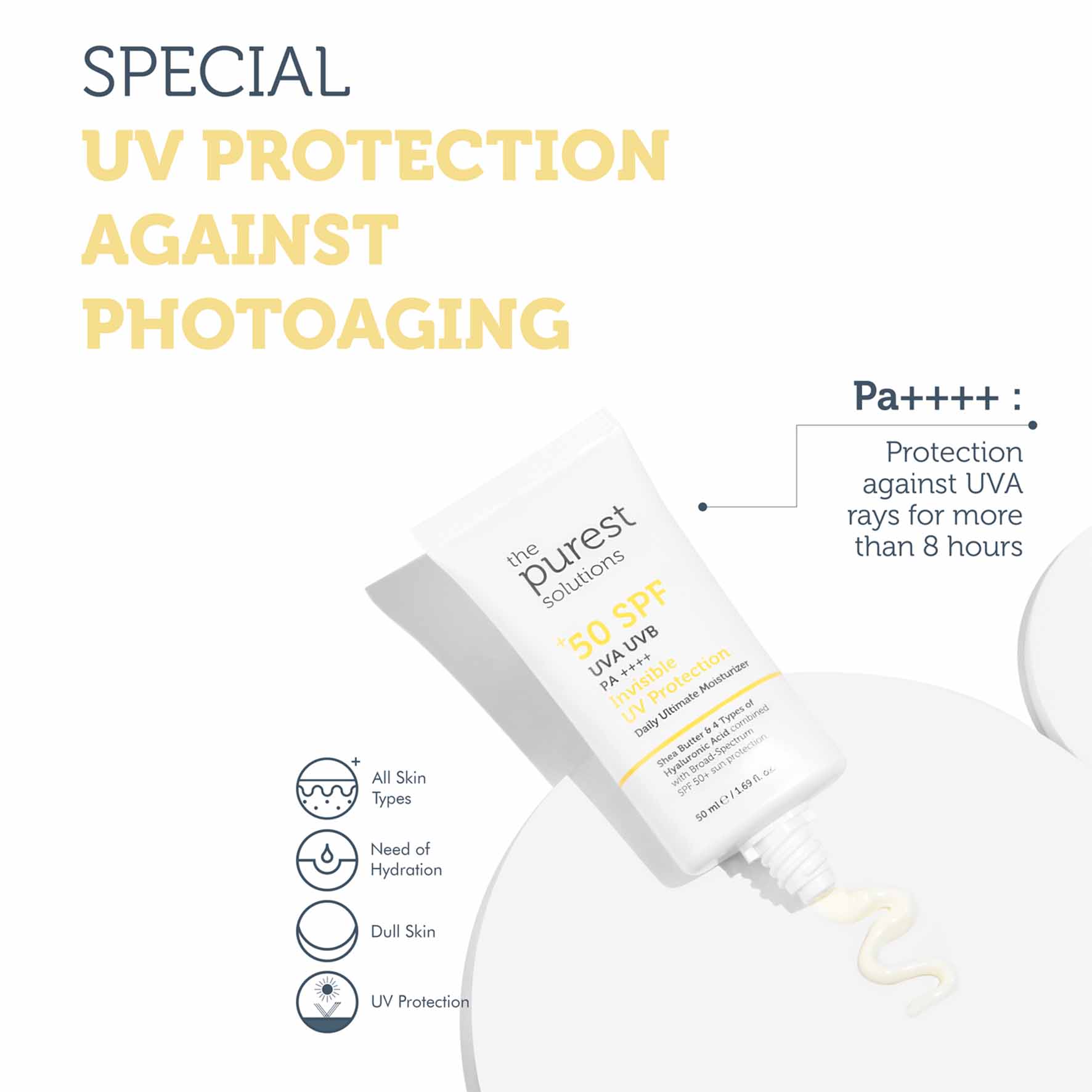 THE PUREST SOLUTION DAILY ULTIMATE MOIST INV UV PROT SPF50+ 50ML #19006 3