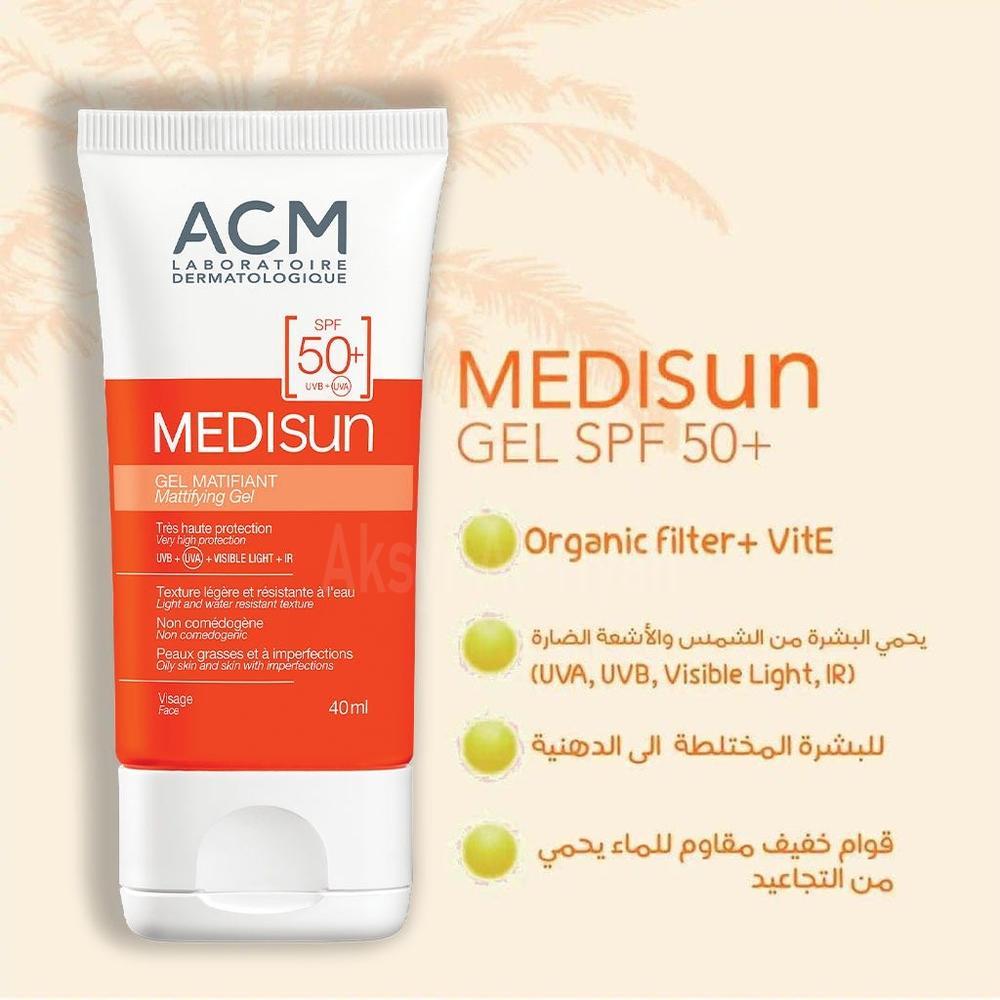 ACM MEDISUN SPF50 GEL 40ML #18876 1
