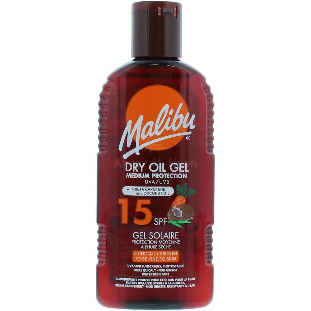 MALIBU SPF 15 DRY OIL GEL WITH CAROTENE 200ML
